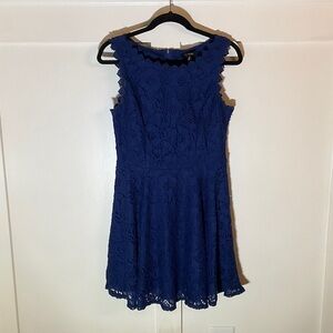 City Studio Royal Blue Lace Dress